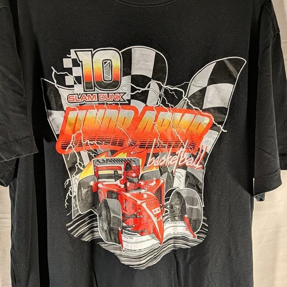 Under Armour Racing Slam Dunk Loose Fit Men's xl Extra Large black t-shirt top - Picture 3 of 11